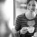 woman, date, coffee