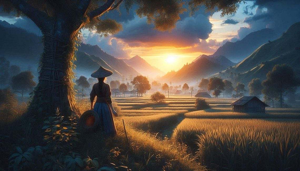 ai generated, fields, landscape
