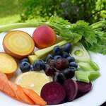 fruit, vegetables, plate, health, vegetarian, vegan, colon, immune system