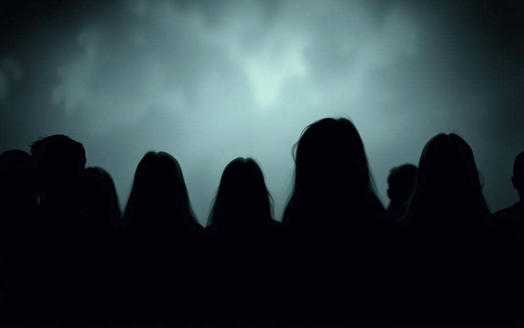 A dimly lit, introspective scene depicting the psychological concept of "kollektive Verdrängung PagePath". In the foreground, a group of individuals with obscured faces, wearing neutral expressions and concealing their true emotions behind social masks. The middle ground reveals a hazy, dreamlike landscape, with subtle distortions and blurred boundaries, symbolizing the collective repression of difficult or uncomfortable societal realities. The background is shrouded in muted, melancholic tones, creating a sense of unease and the weight of unspoken truths. The lighting is muted, casting long shadows and highlighting the subjects' disconnection from their inner selves and the world around them. The overall composition evokes a sense of psychological depth, challenging the viewer to confront the invisible barriers we construct to protect ourselves from uncomfortable truths.