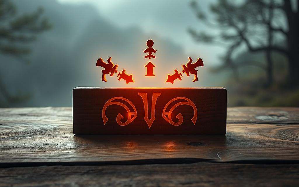 A mystical collection of Germanic runes, glowing with ancient power, arranged in a protective formation. The intricate symbols are carved into a smooth, weathered wooden surface, radiating a soft, ethereal light. In the background, a hazy, atmospheric landscape evokes a sense of timelessness and connection to the natural world. The runes are positioned with intentionality, imbued with the wisdom and beliefs of a bygone era, serving as powerful talismans to shield and guide the bearer. Captured in a detailed, high-resolution image with a cinematic, dramatic lighting setup that showcases the runes' mystical allure.