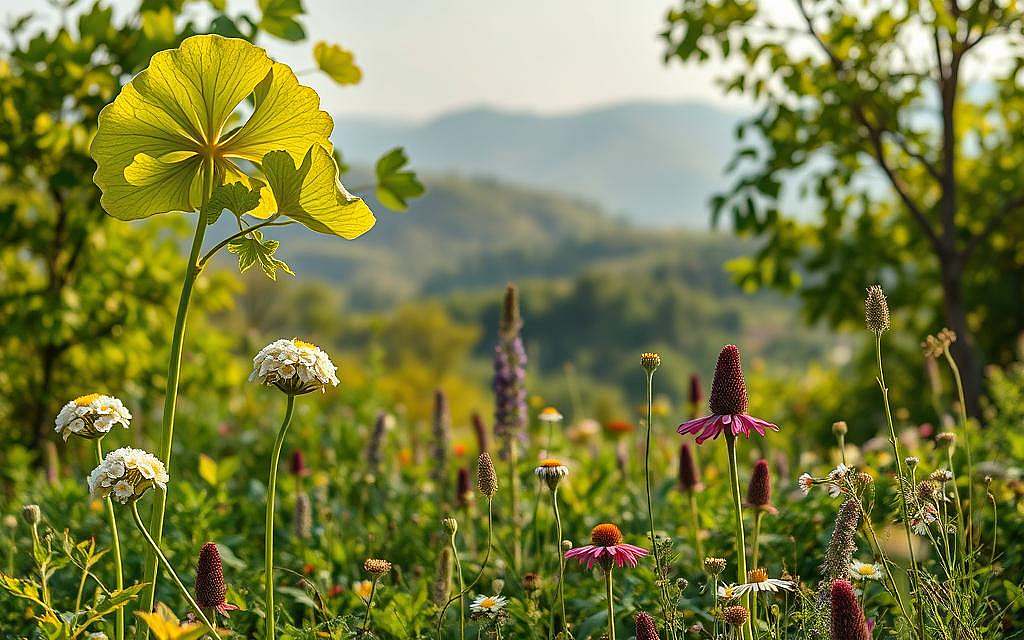 Salbei, Kamille, Echinacea, Ginkgo Biloba, Weißdorn, Heilkunde, Phytotherapie