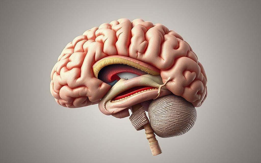 A highly detailed, anatomically accurate illustration of the human limbic system, rendered with exquisite realism and scientific precision. The image should feature a cross-section view that clearly showcases the key structures of the limbic system, including the hippocampus, amygdala, thalamus, and hypothalamus. The structures should be visually distinguished with subtle color variations and intricate textures, highlighting their complex interconnectivity. The background should be a neutral, muted tone that allows the anatomical details to take center stage, conveying a sense of clinical detachment and intellectual curiosity. The lighting should be soft and diffused, creating depth and dimensionality within the composition. The overall tone should be one of scientific fascination, inviting the viewer to explore the neural underpinnings of human emotion and decision-making. A highly detailed, anatomically accurate illustration of the human limbic system, rendered with exquisite realism and scientific precision. The image should feature a cross-section view that clearly showcases the key structures of the limbic system, including the hippocampus, amygdala, thalamus, and hypothalamus. The structures should be visually distinguished with subtle color variations and intricate textures, highlighting their complex interconnectivity. The background should be a neutral, muted tone that allows the anatomical details to take center stage, conveying a sense of clinical detachment and intellectual curiosity. The lighting should be soft and diffused, creating depth and dimensionality within the composition. The overall tone should be one of scientific fascination, inviting the viewer to explore the neural underpinnings of human emotion and decision-making.