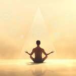 A serene, tranquil scene featuring a person sitting in a meditative pose, surrounded by floating, translucent geometric shapes and symbols representing transformative beliefs. Soft, warm lighting bathes the scene, creating a sense of introspection and inner illumination. The background is hazy, with a subtle gradient that evokes a sense of expansiveness and the boundless nature of the mind. The overall composition is balanced and harmonious, guiding the viewer's attention to the central figure and the process of transforming limiting beliefs.