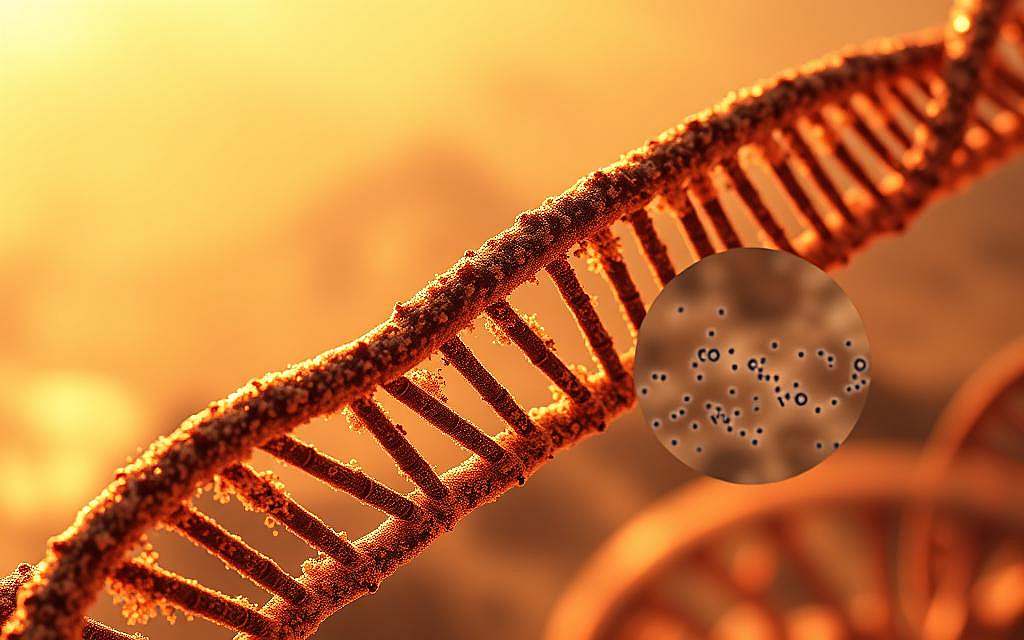 A detailed cross-section of a DNA strand, illuminated by warm, diffused lighting. In the foreground, intricate molecular structures represent genetic information, meticulously rendered. The middle ground features a magnified view of a single gene, with subtle mutations disrupting the orderly sequence. In the background, a hazy, abstract landscape symbolizes the complexity of evolutionary processes. The overall atmosphere conveys a sense of scientific inquiry, inviting the viewer to contemplate the delicate balance between genetic stability and the role of mutations in shaping biological diversity. A detailed cross-section of a DNA strand, illuminated by warm, diffused lighting. In the foreground, intricate molecular structures represent genetic information, meticulously rendered. The middle ground features a magnified view of a single gene, with subtle mutations disrupting the orderly sequence. In the background, a hazy, abstract landscape symbolizes the complexity of evolutionary processes. The overall atmosphere conveys a sense of scientific inquiry, inviting the viewer to contemplate the delicate balance between genetic stability and the role of mutations in shaping biological diversity.