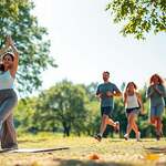 Bewegung, Gesundheit, frische Luft, Körper, Atmung, Waldbaden, Natur, Outdoor, F