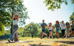 Bewegung, Gesundheit, frische Luft, Körper, Atmung, Waldbaden, Natur, Outdoor, F
