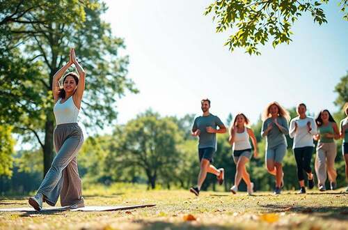 Bewegung, Gesundheit, frische Luft, Körper, Atmung, Waldbaden, Natur, Outdoor, F
