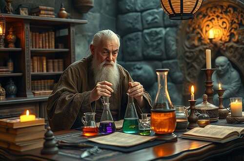 Huo Yao, feurige Medizin, Schwarzpulver, Heilmittel, Alternativmedizin, TCM