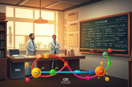 Zitronensäurezyklus, Krebszyklus, Energiestoffwechsel, Zellatmung, Biochemie