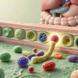 Darm, lymphozytäres Immunsystem, GALT, gut-associated lymphoid tissue, Lymphozyt