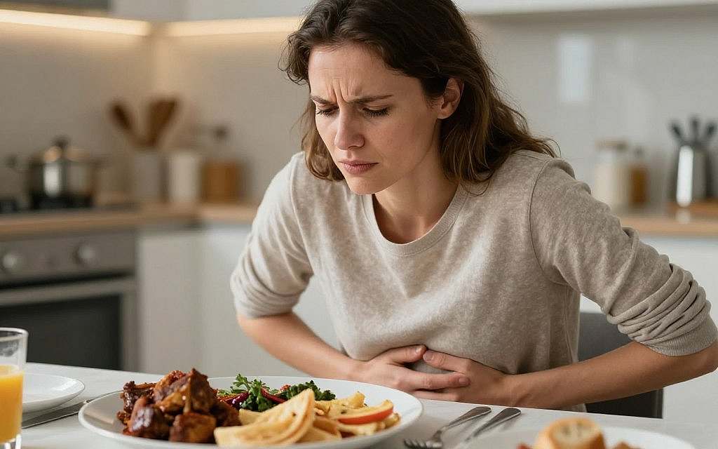 Bauchschmerzen, -Krämpfe, postprandiale Beschwerden, Verdauungsprobleme, Blähung