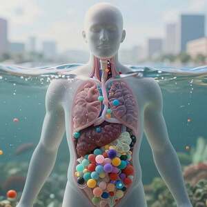 Mikroplastik, Nanoplastik, Plastikpartikel, Umweltverschmutzung, Gesundheit