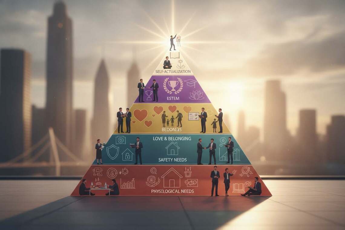Maslow, Bedürfnispyramide, Bedürfnishierarchie, Motivationstheorie, Psychologie