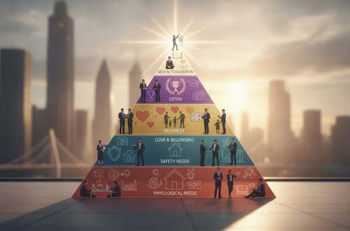Maslow, Bedürfnispyramide, Bedürfnishierarchie, Motivationstheorie, Psychologie